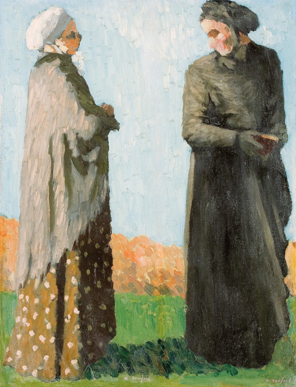 Bønder i søndagsdrakt, 1890 av Ker Xavier Roussel