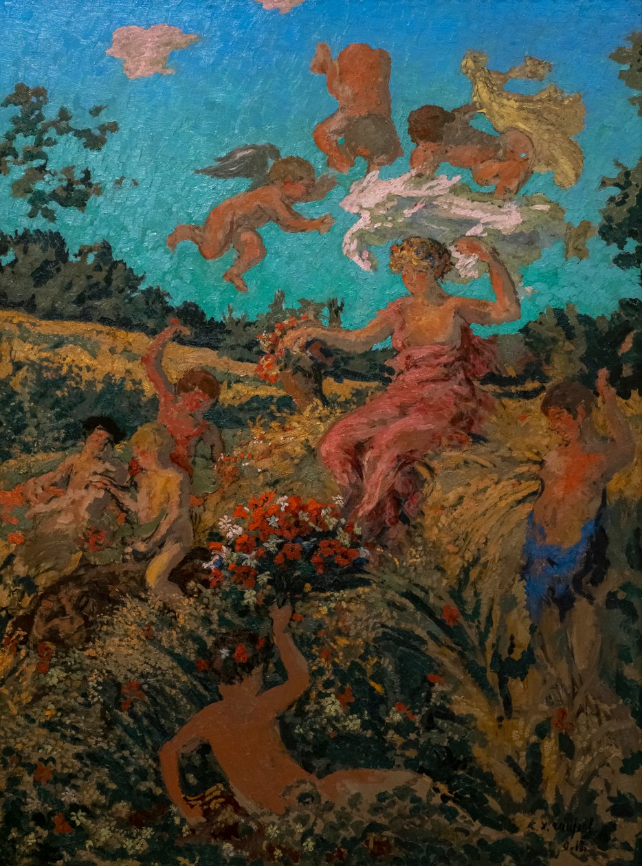 Diptykon The Triumph of Bacchus (Pastoral Festival). av Ker Xavier Roussel