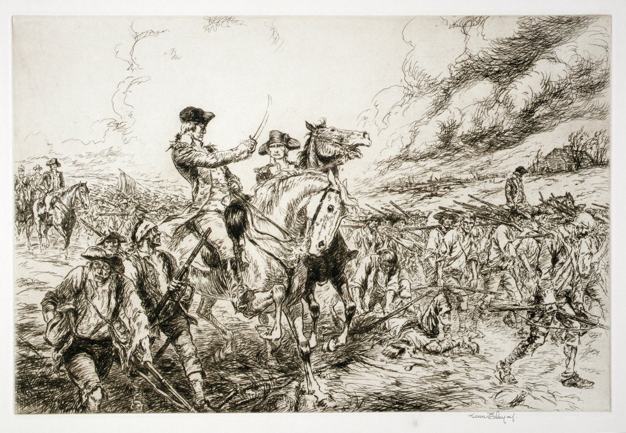 George Washington ved Valley Forge av Kerr Eby