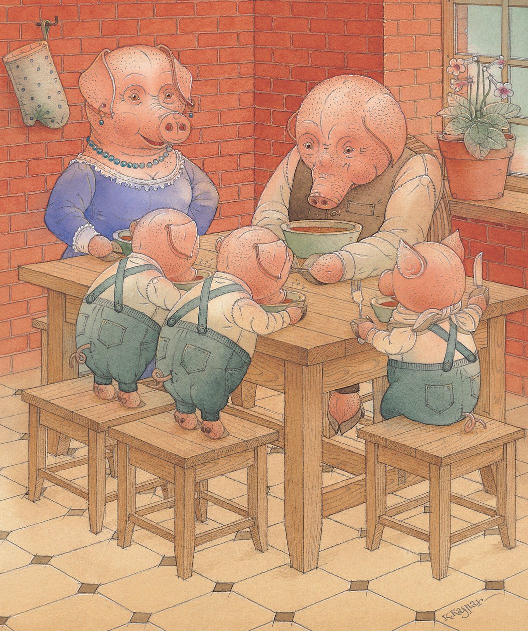 Griser, 2005 (wc på papir) av Kestutis Kasparavicius