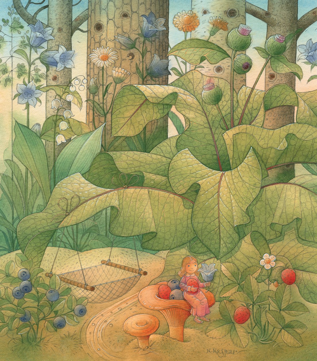 Tommelise 09, 2005 (wc på papir) av Kestutis Kasparavicius