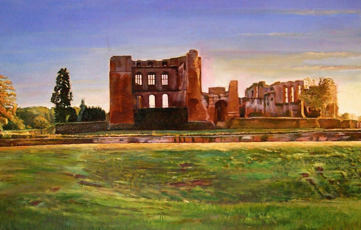 Kenilworth Castle Grandeur, 2008 av Kevin Guild of Railway Artist Parrish