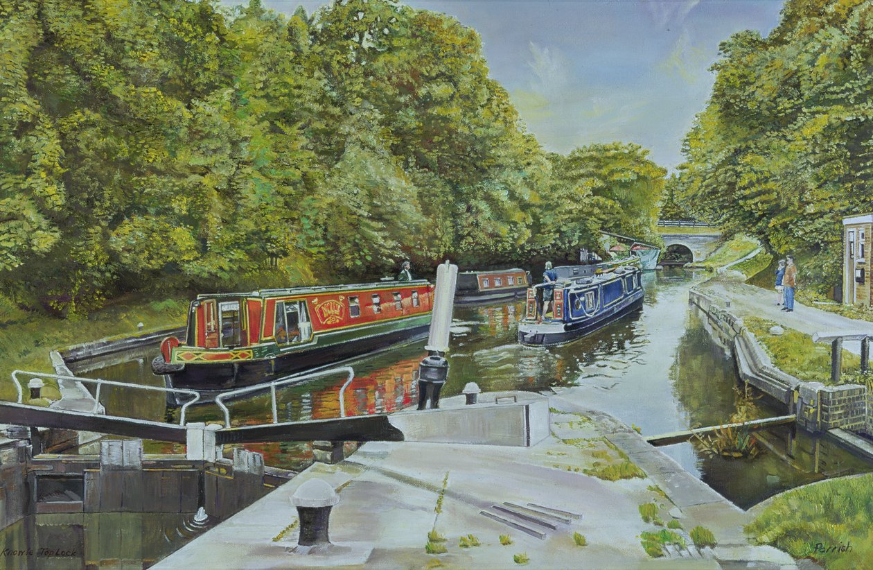 Knowle topplås, 2003 av Kevin Guild of Railway Artist Parrish