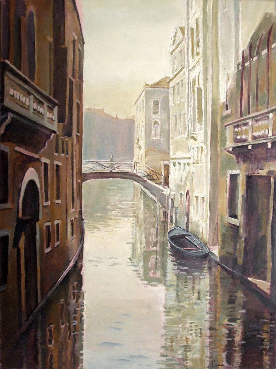 Venetiansk liv av Kevin Guild of Railway Artist Parrish