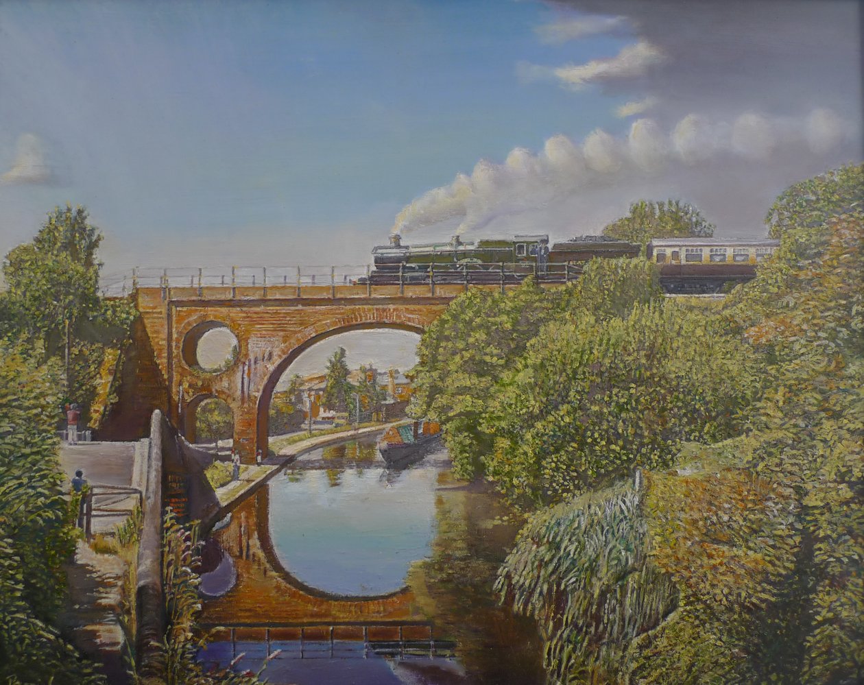 Togovergang, 2008 av Kevin Guild of Railway Artist Parrish