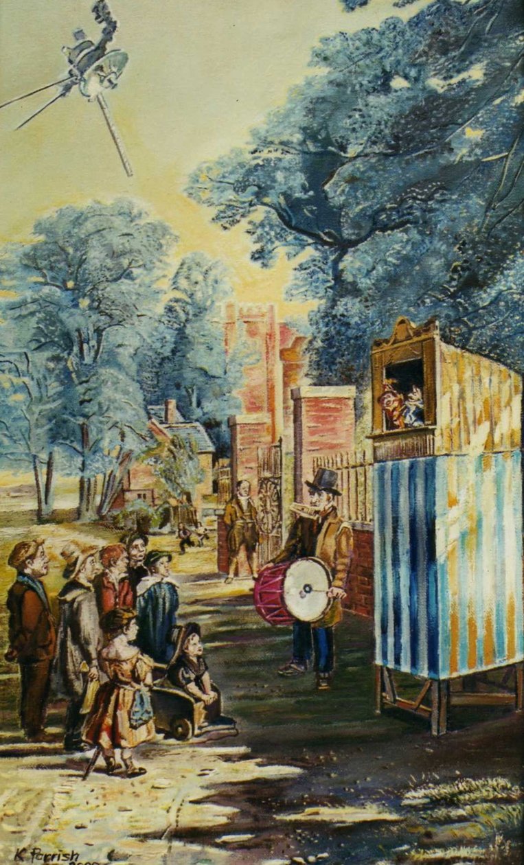 The Show (Punch And Judy) (maleri) av Kevin Parrish