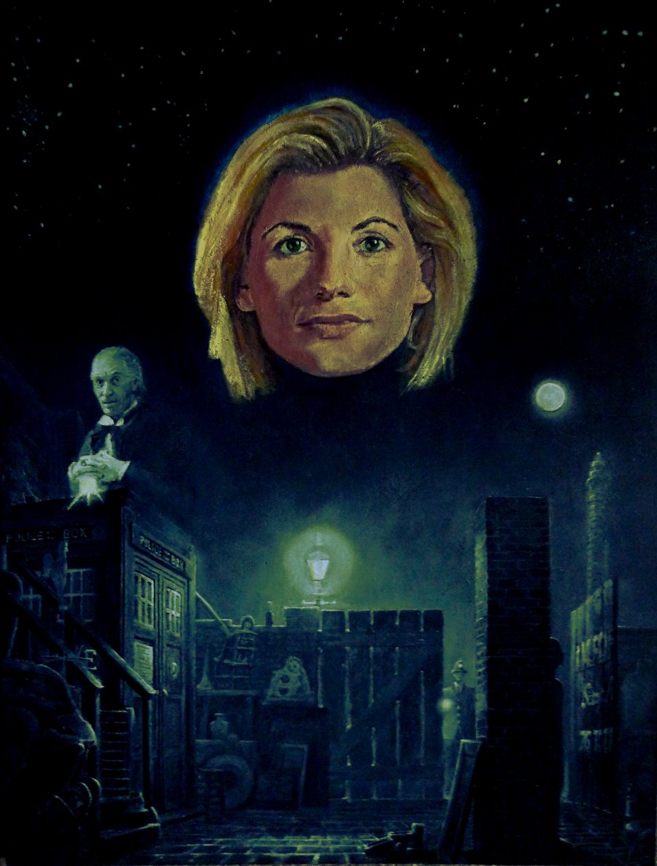 The Thirteenth Doctor (Doctor Who) (maleri) av Kevin Parrish