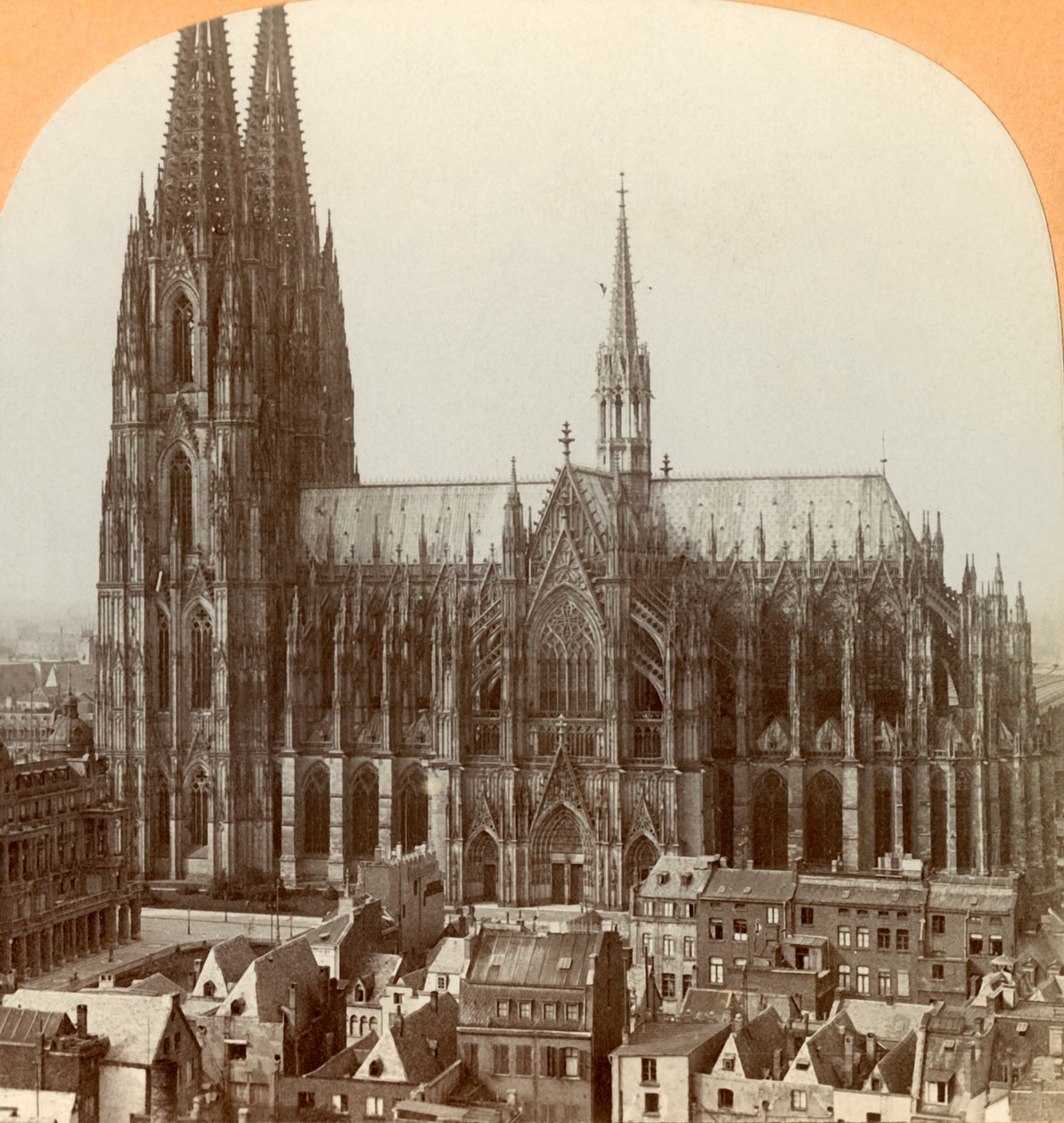Kölnerdomen, Köln, Tyskland, ca 1900. av Keystone View Company