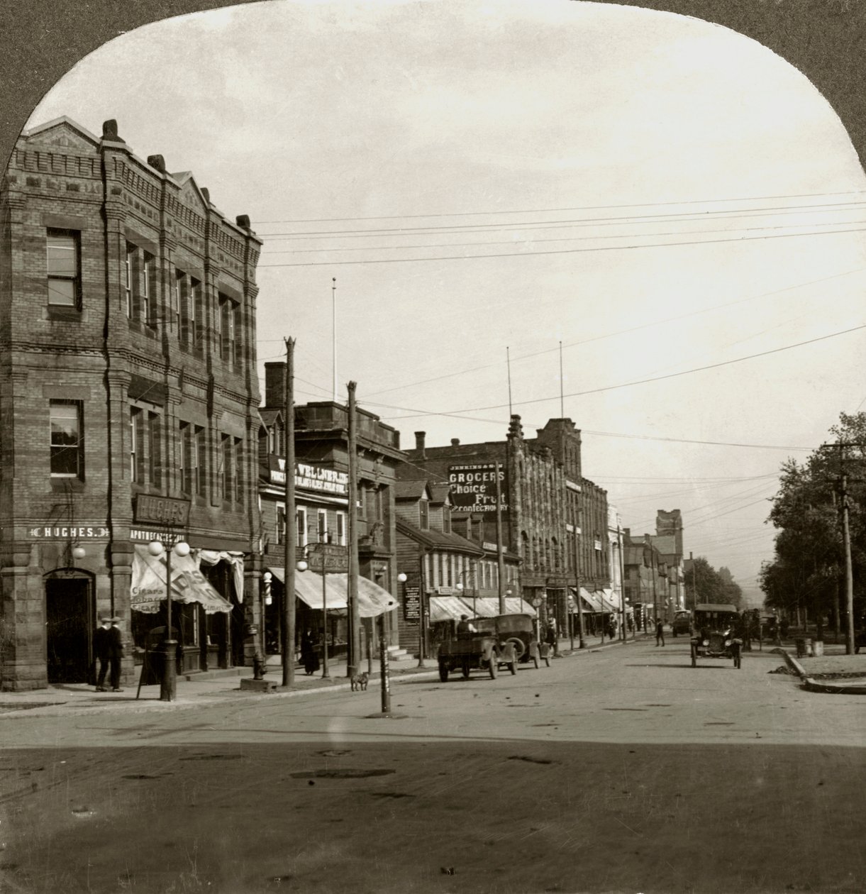Grafton Street, Charlottetown, Prince Edward Island, Canada, tidlig på 1900-tallet. av Keystone View Company