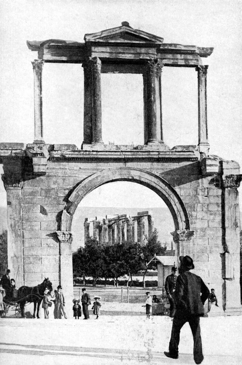 Zeus-tempelet, Olympia, Hellas, 1922. av Keystone View Company