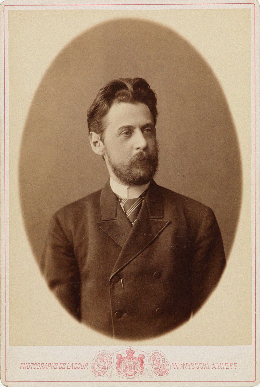 Portrett av poeten Innokenty Annensky 1856-1909, ca. 1890. av Kiev . Photo studio V. Vysotsky
