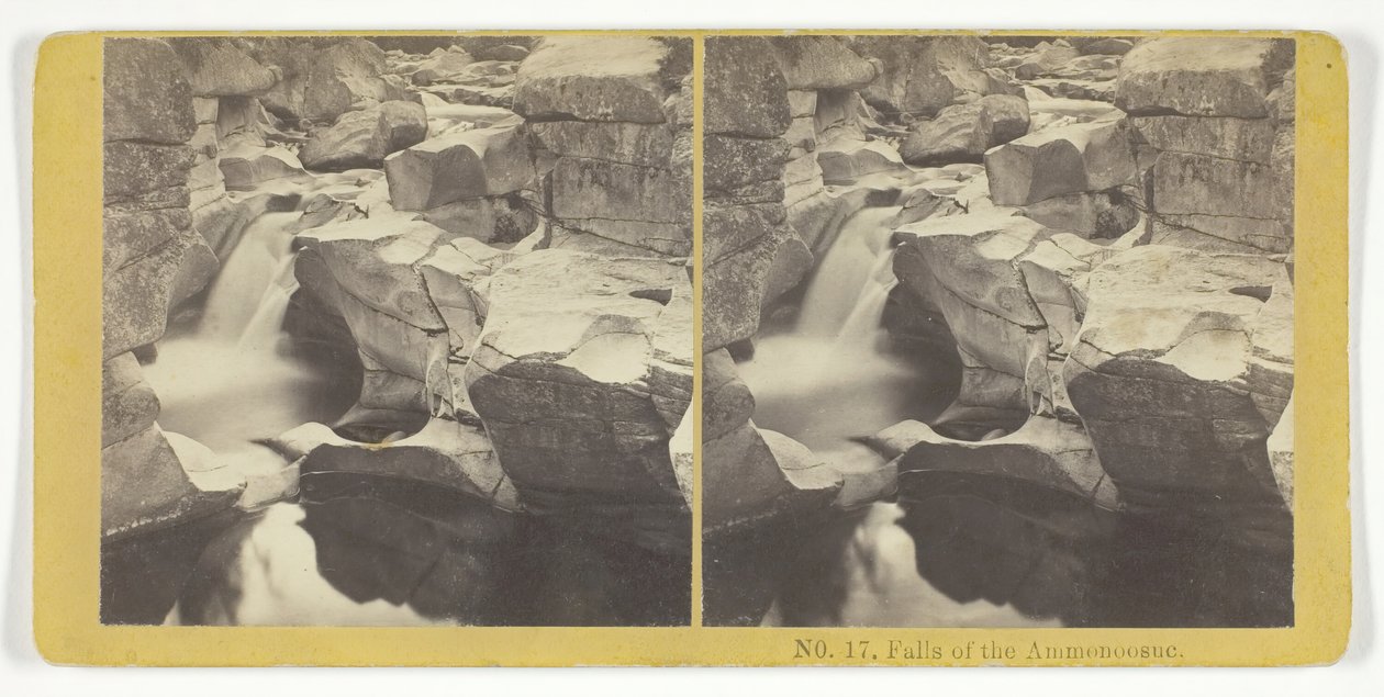 Falls of the Ammonoosuc, 185575. Skapere: Kilburn Brothers, BW Kilburn. av Kilburn Brothers, BW Kilburn