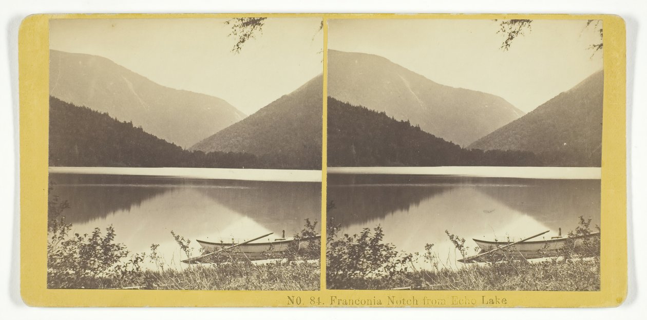 Franconia Notch fra Echo Lake, 185575. Skapere: Kilburn Brothers, BW Kilburn. av Kilburn Brothers, BW Kilburn