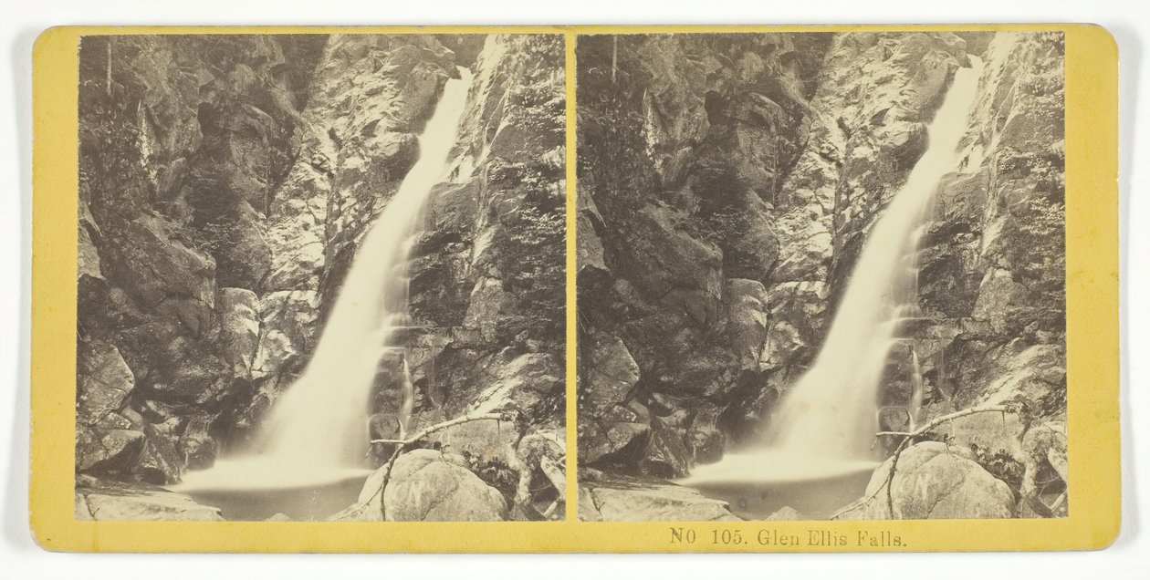 Glen Ellis Falls, 185575. Skapere: Kilburn Brothers, BW Kilburn. av Kilburn Brothers, BW Kilburn
