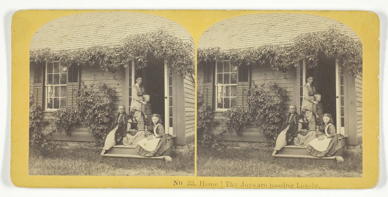 Hjem! Thy Joys passerer Lovely, 185575. Skapere: Kilburn Brothers, BW Kilburn. av Kilburn Brothers, BW Kilburn