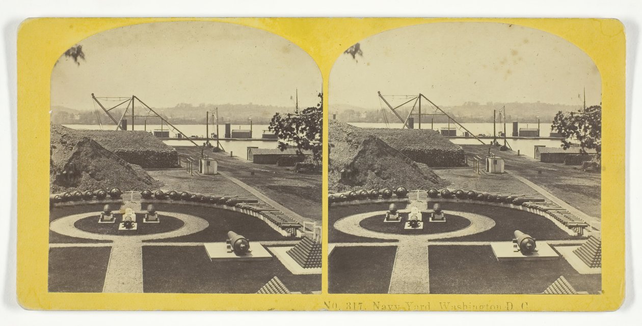 Navy Yard, Washington D.C., 185575. Skapere: Kilburn Brothers, BW Kilburn. av Kilburn Brothers, BW Kilburn
