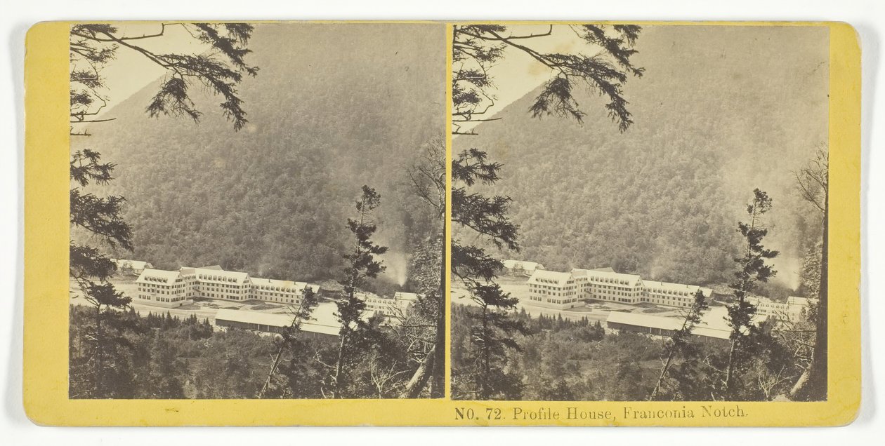 Profilhus, Franconia Notch, 185575. Skapere: Kilburn Brothers, BW Kilburn. av Kilburn Brothers, BW Kilburn
