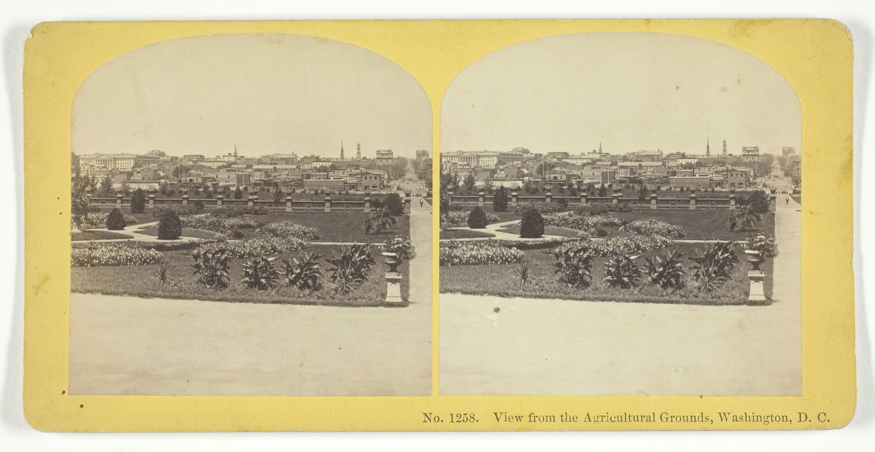 View from the Agricultural Grounds, Washington, D.C., 185575. Skapere: Kilburn Brothers, BW Kilburn. av Kilburn Brothers, BW Kilburn