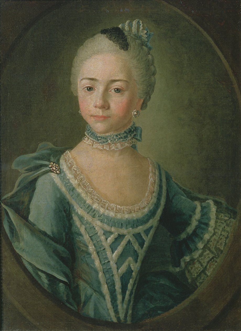 Portrett av grevinne Sophie Matiuskina (1755-1796), 1763 av Kirill Inanovich Golovachevsky