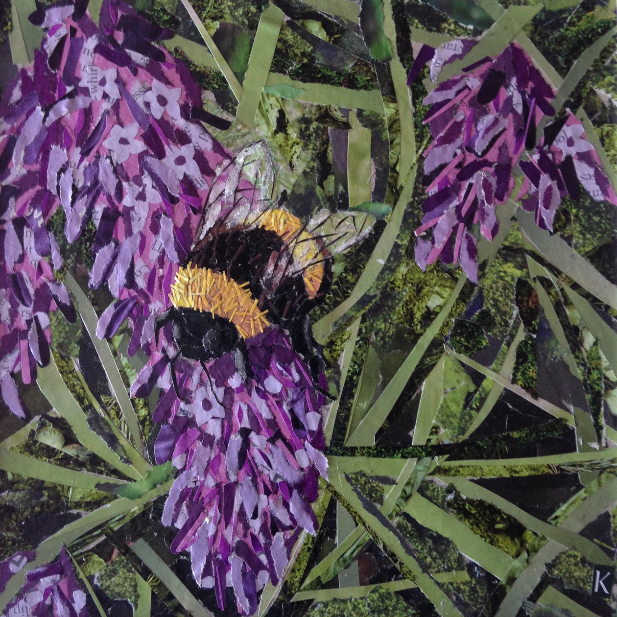 Buzz - humle på lavendel av Kirstie Adamson