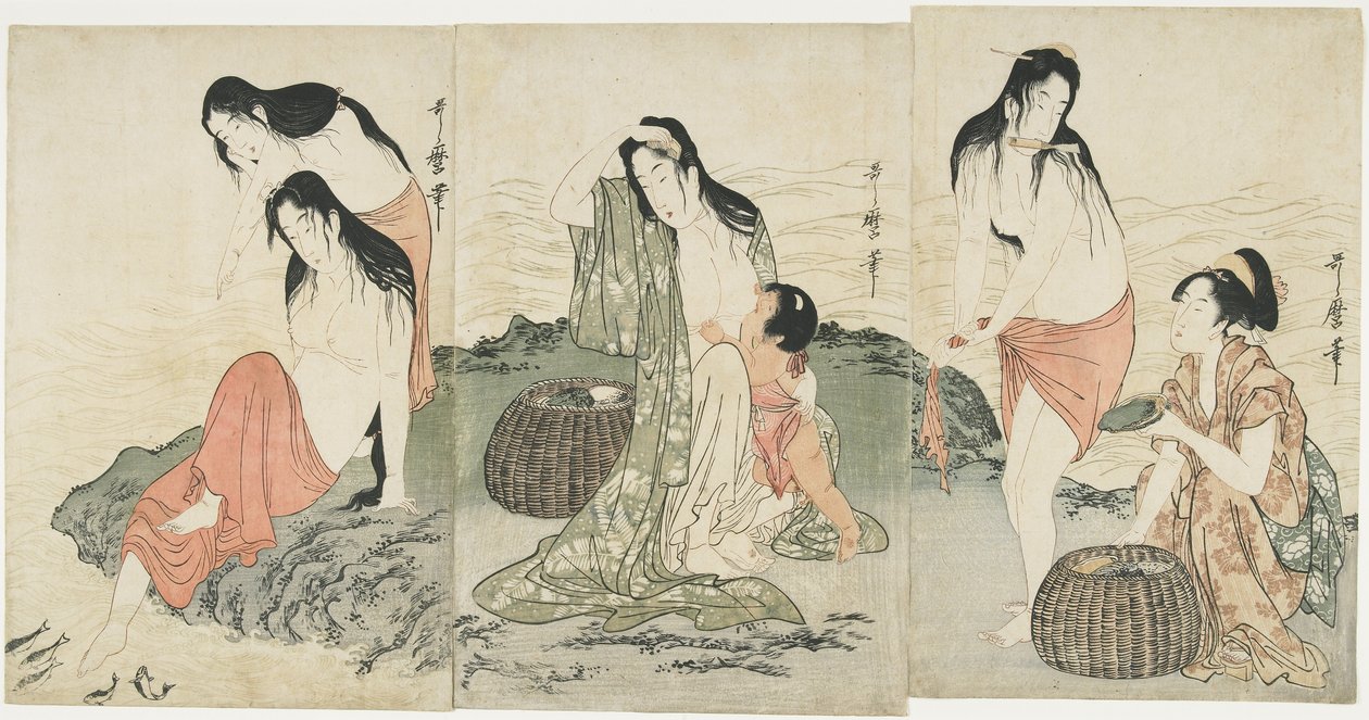 Abalone Divers, 1797-1798 av Kitagawa Utamaro