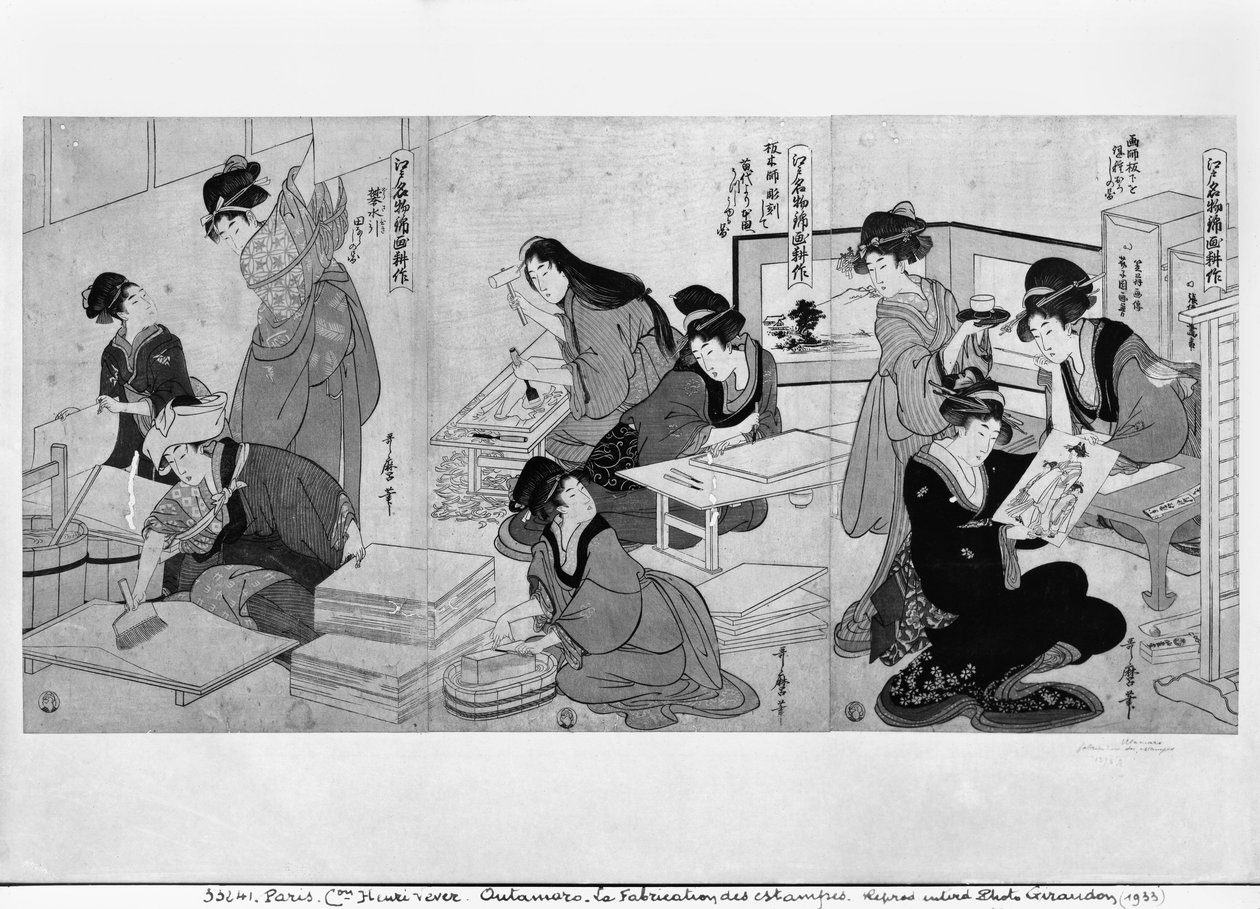 Å lage utskrifter av Kitagawa Utamaro