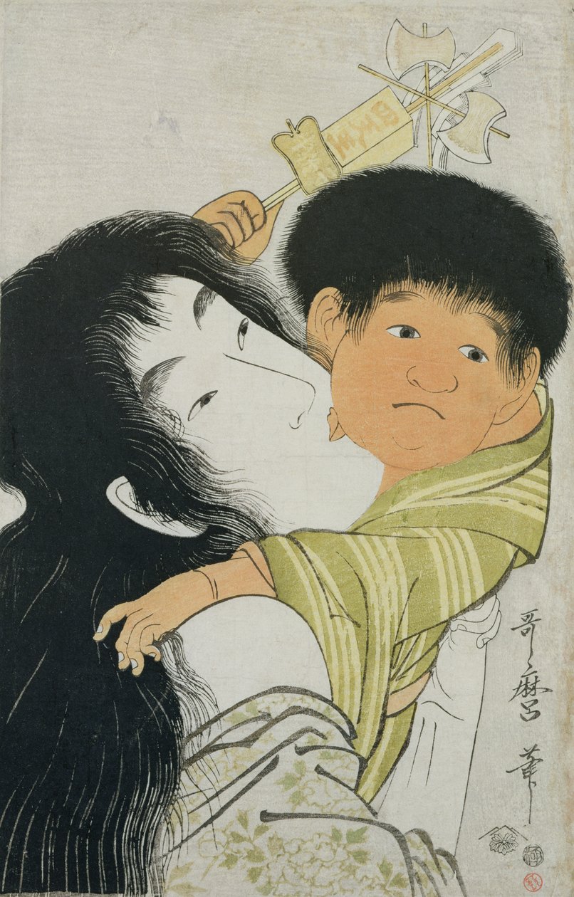 Yama-Uba og Kintoki (treblokktrykk) av Kitagawa Utamaro