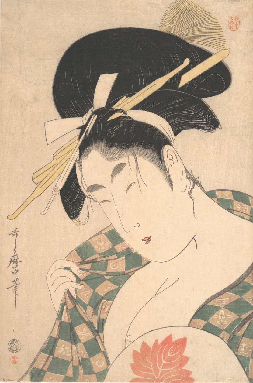 En kurtisan, sent på 1700-tallet - begynnelsen av 1800-tallet. av Kitagawa Utamaro