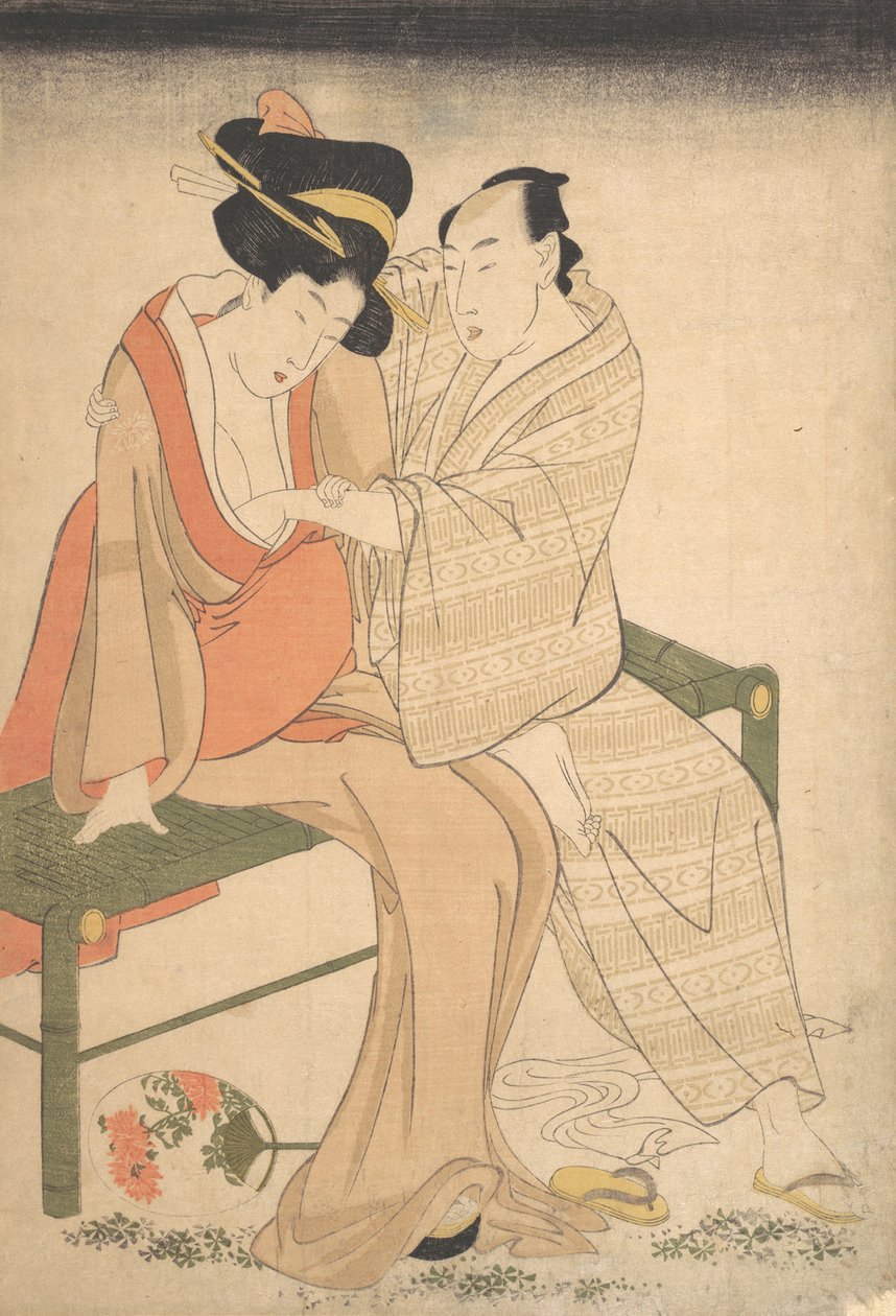 Et par elskere, 1795. av Kitagawa Utamaro