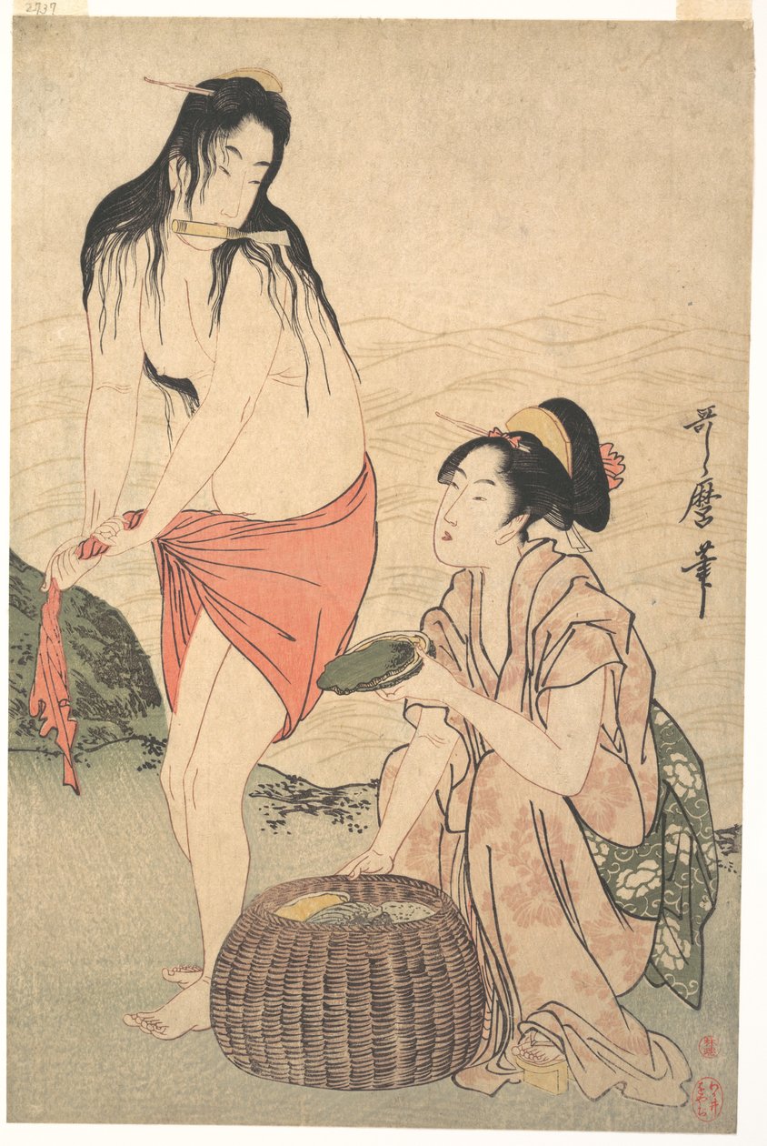 Abalonedykkere av Kitagawa Utamaro