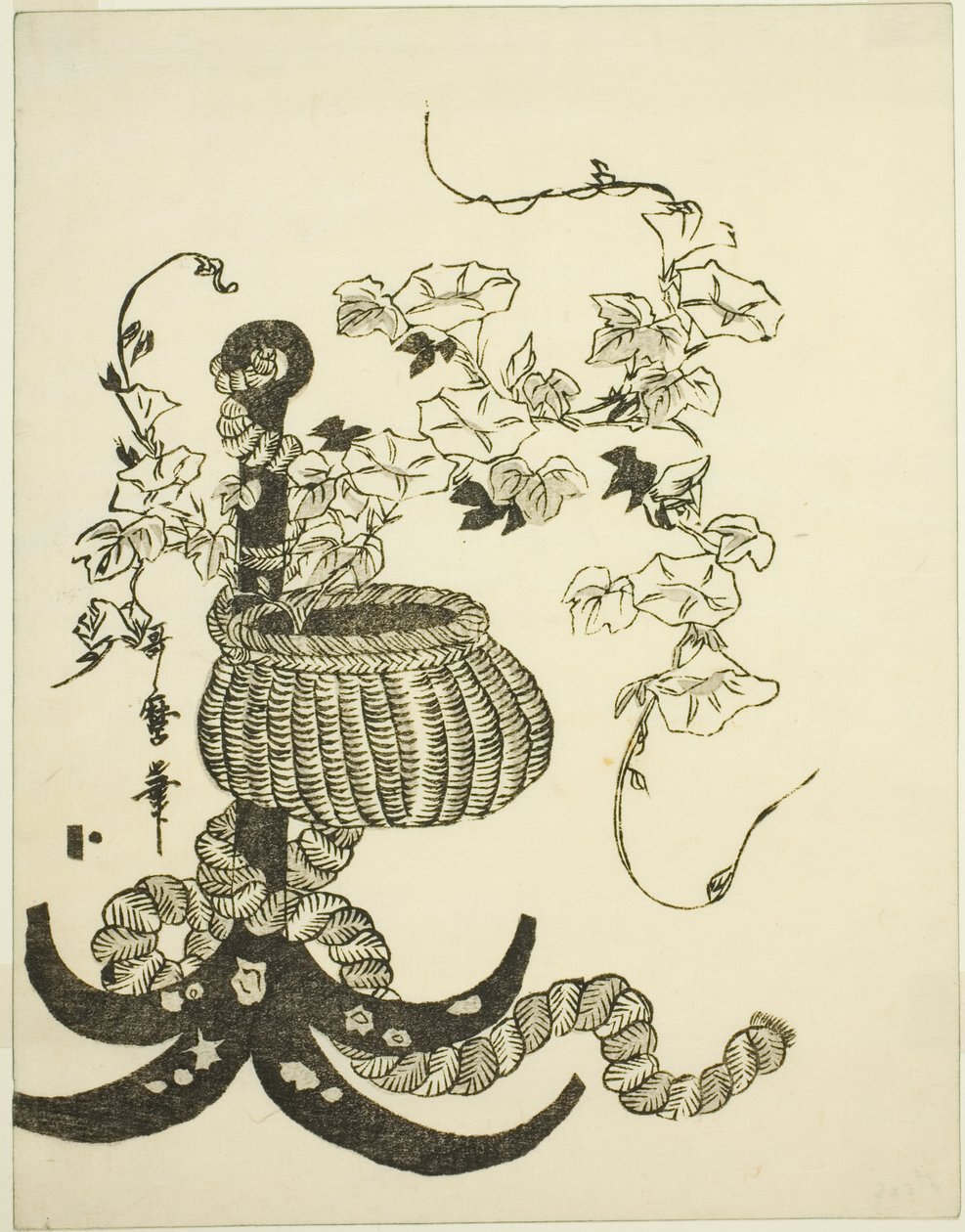 An Arrangement of Morning Glories (Asagao) av Kitagawa Utamaro