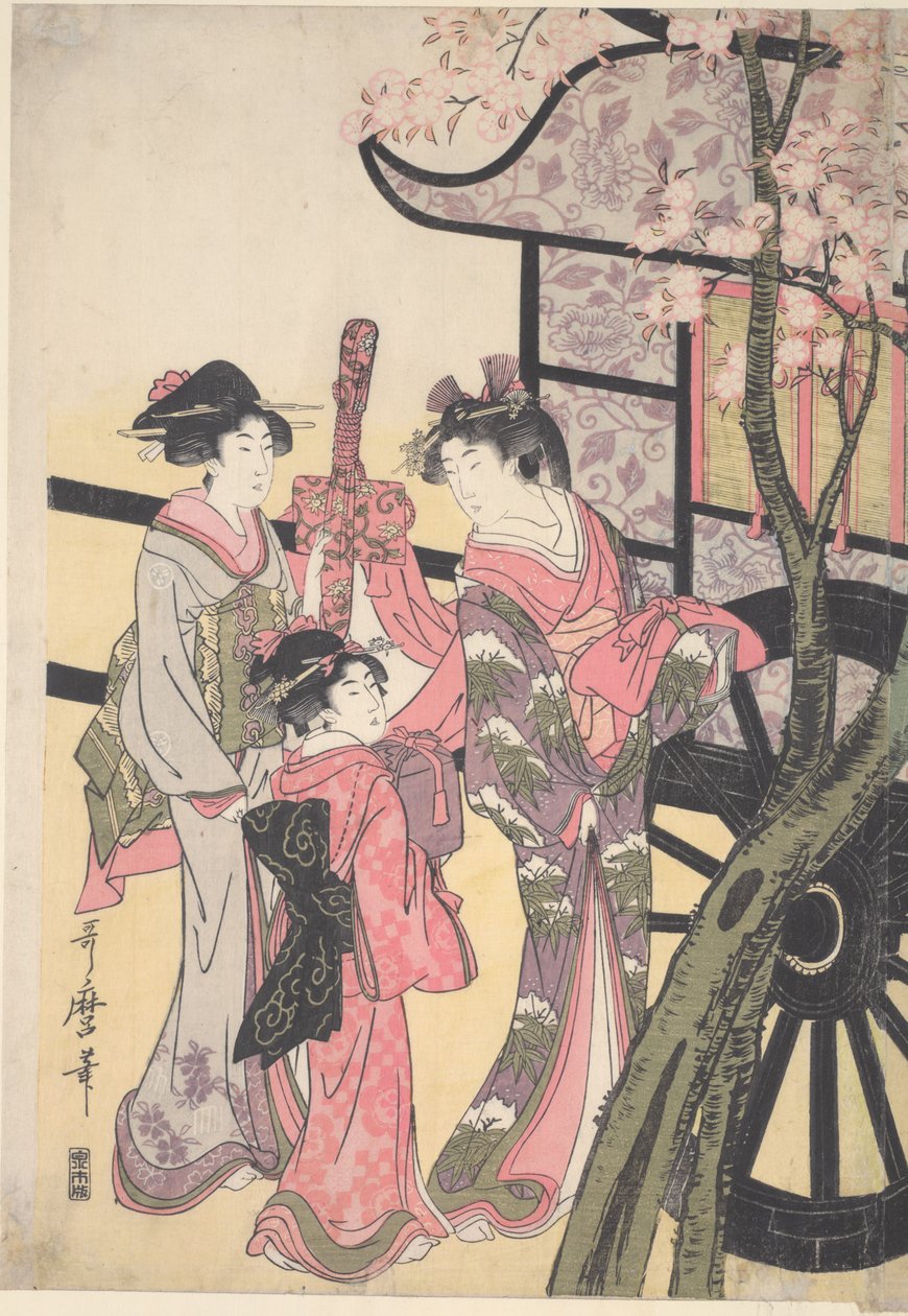 Aoi-Hime roper på Rokujo-Hime av Kitagawa Utamaro