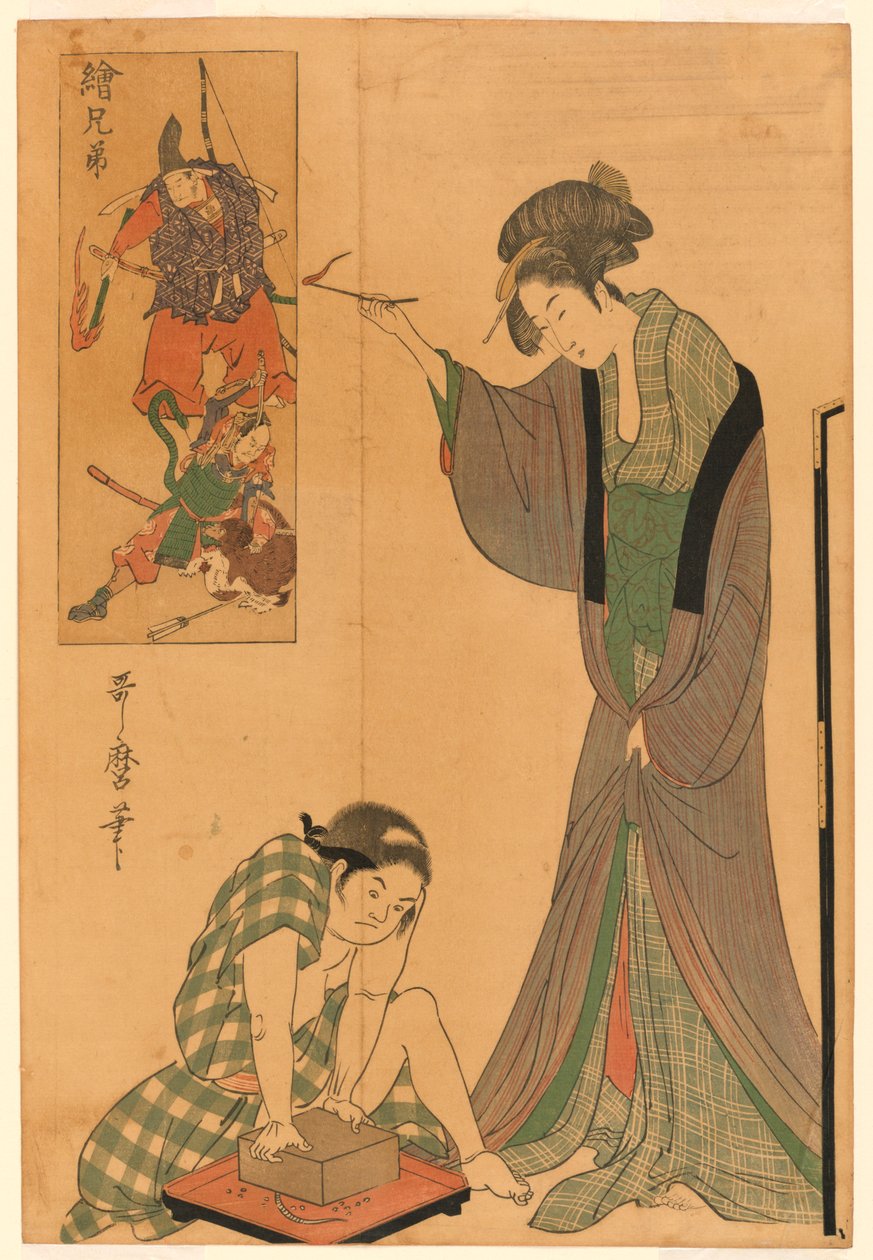 Å fange en mus av Kitagawa Utamaro
