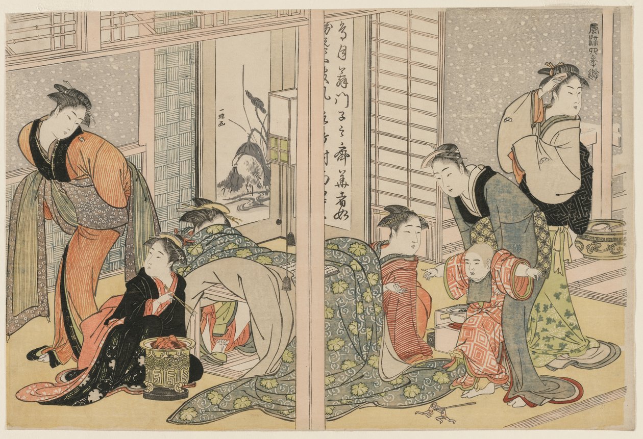 De fire årstidenes elegante fornøyelser av Kitagawa Utamaro