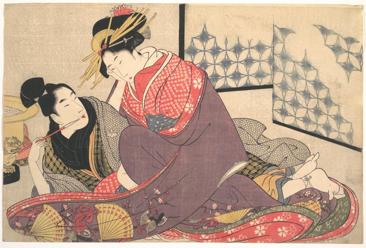 Erotiske trykk av Kitagawa Utamaro