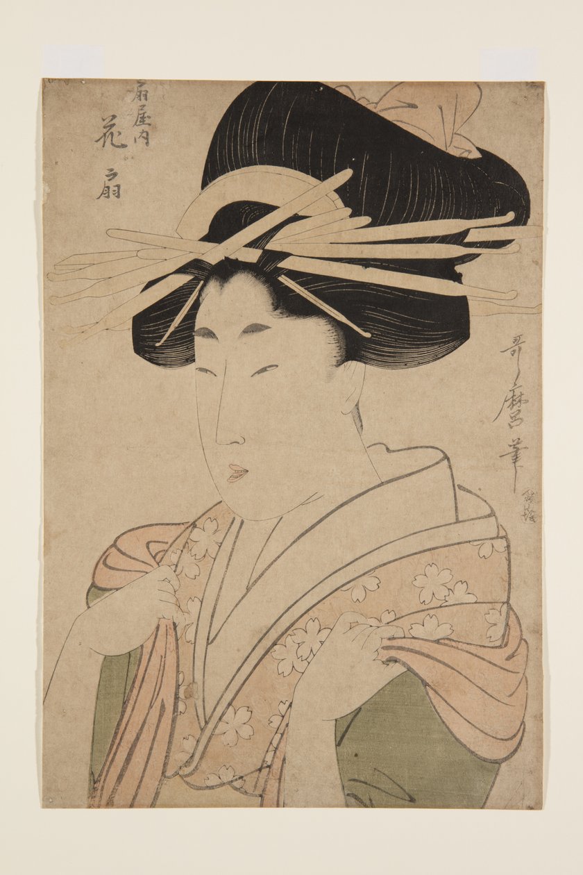 Hana?gi of the ?giya (farget treblokktrykk) av Kitagawa Utamaro