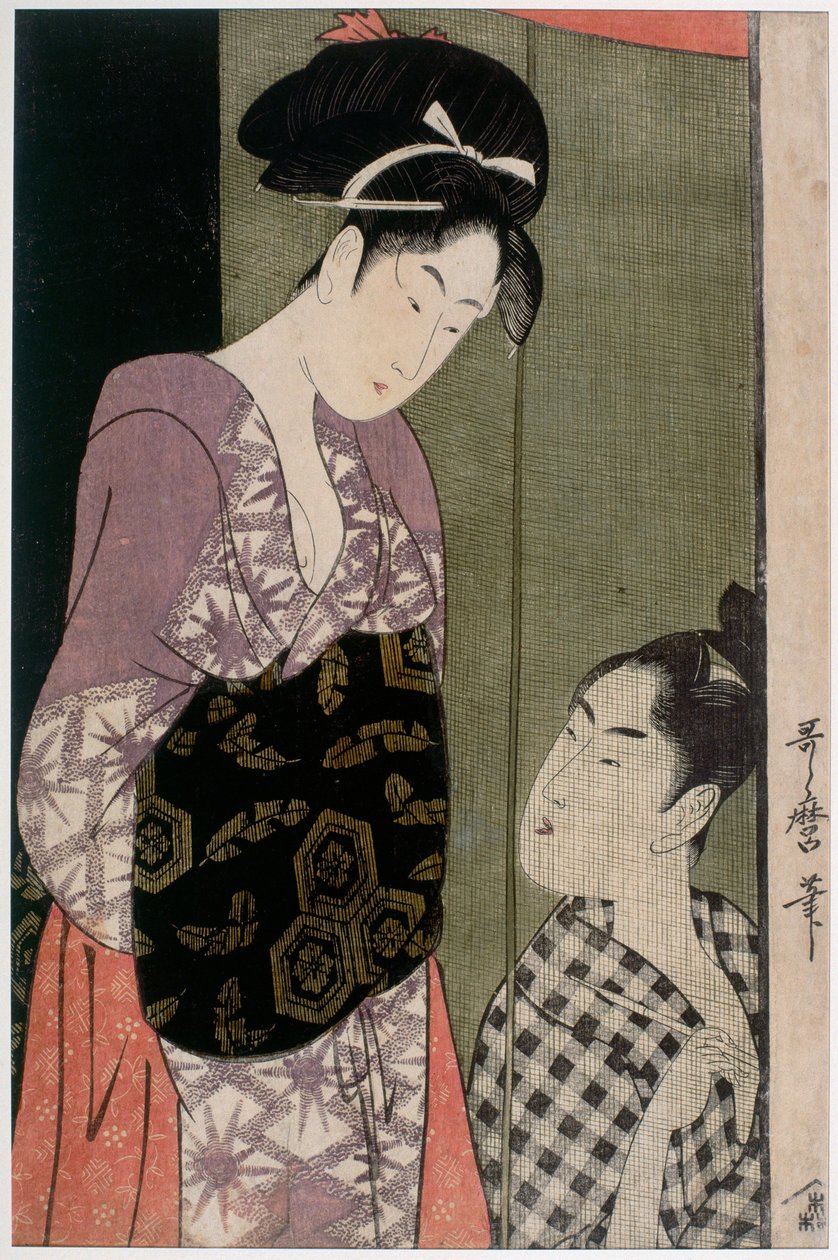 Myggnett, ca 1797 av Kitagawa Utamaro