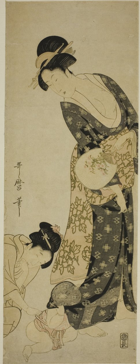 Mor og barn av Kitagawa Utamaro
