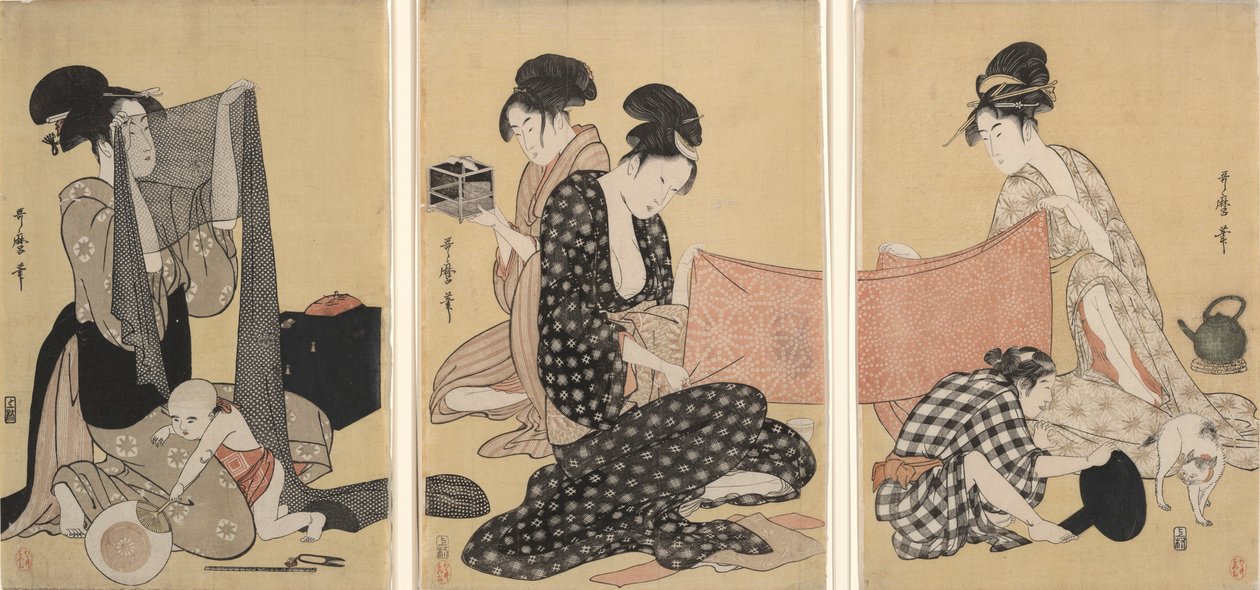 Håndarbeid av Kitagawa Utamaro