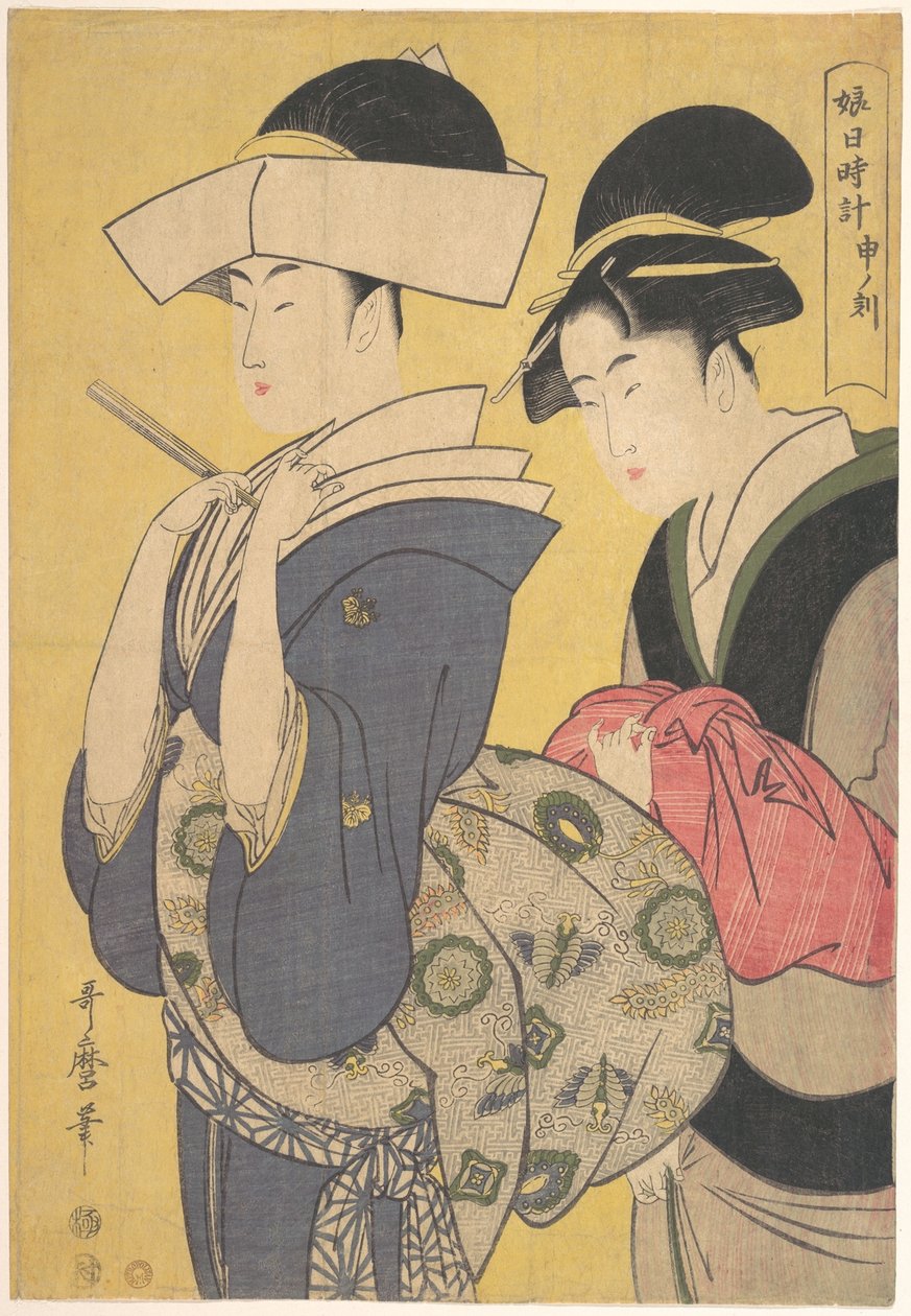 Apens time av Kitagawa Utamaro