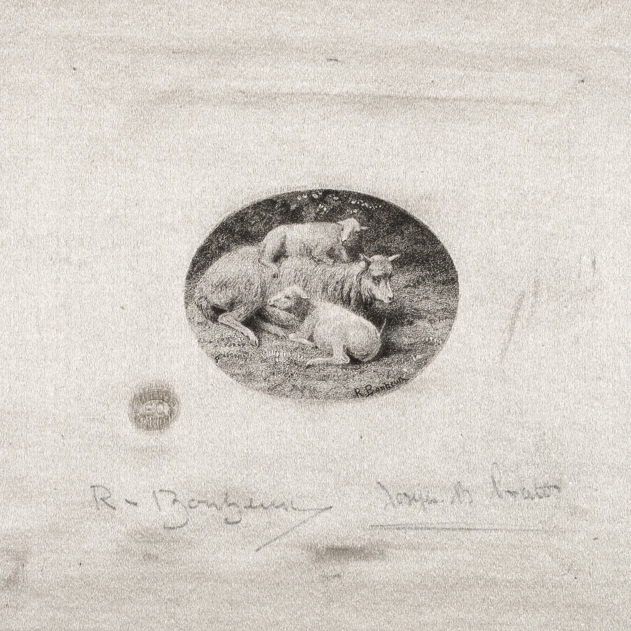 Sauer og lam av Kitagawa Utamaro