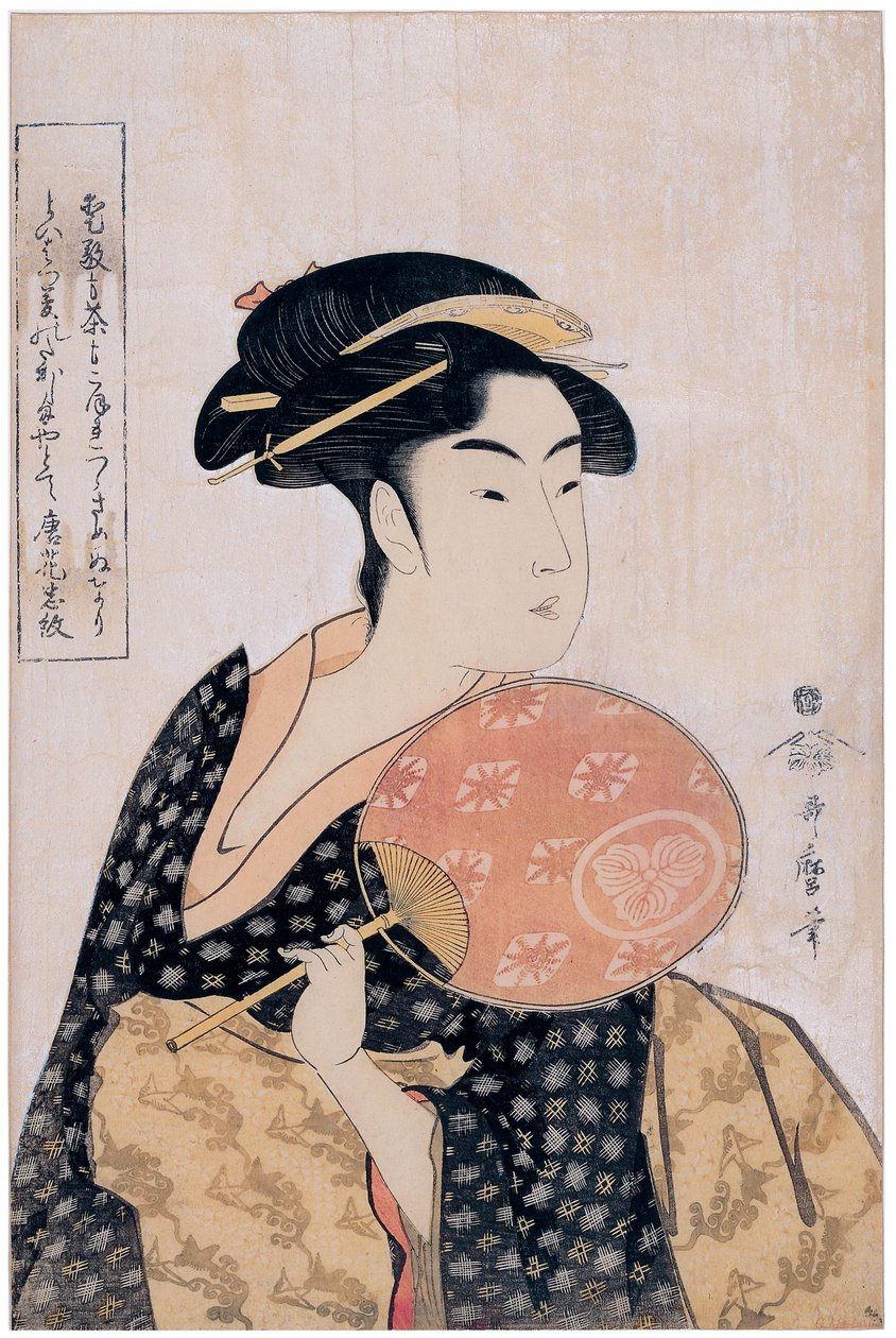 Takashima Oku Oku f Te Takashima Hands p, ca. 1793 av Kitagawa Utamaro