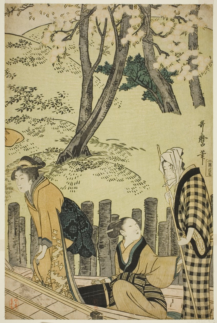 Fyllingen ved Mimeguri av Kitagawa Utamaro