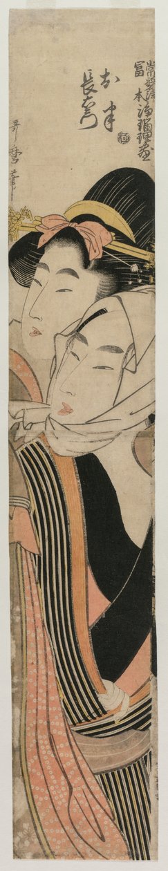The Lovers Ohan og Choemon, tidlig eller midten av 1800-tallet. av Kitagawa Utamaro