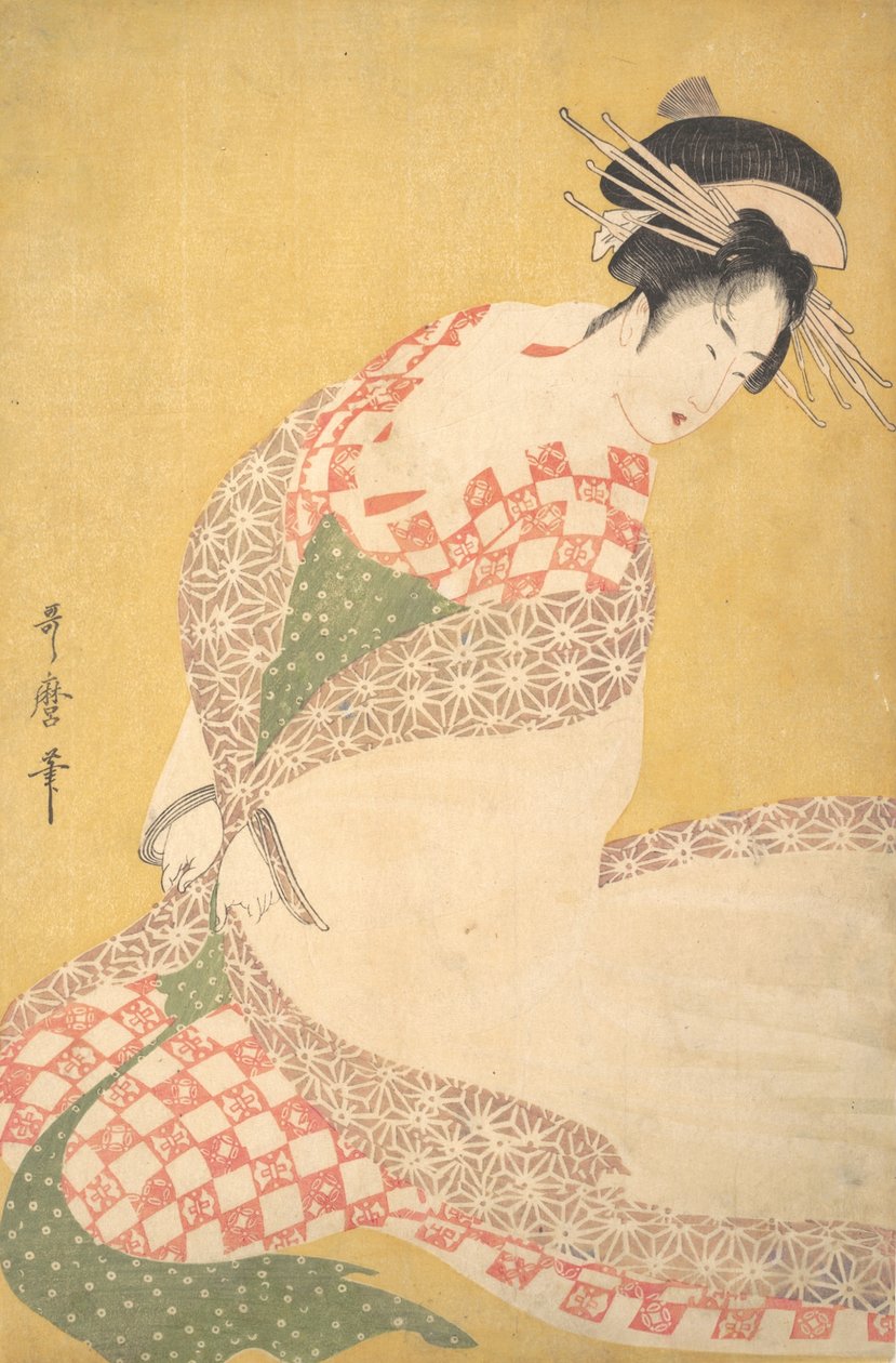 Den ytre kappen, ca. 1795. av Kitagawa Utamaro