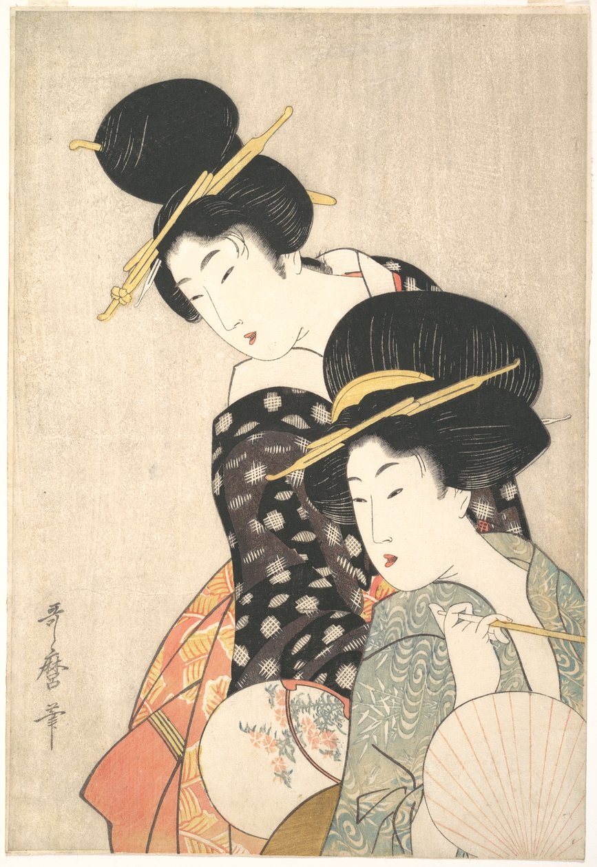 To kvinner av Kitagawa Utamaro