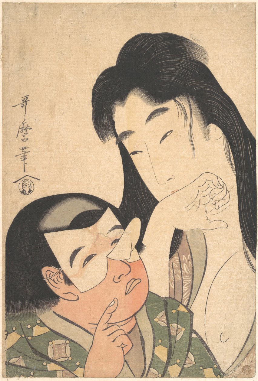 Yamauba og Kintarō av Kitagawa Utamaro
