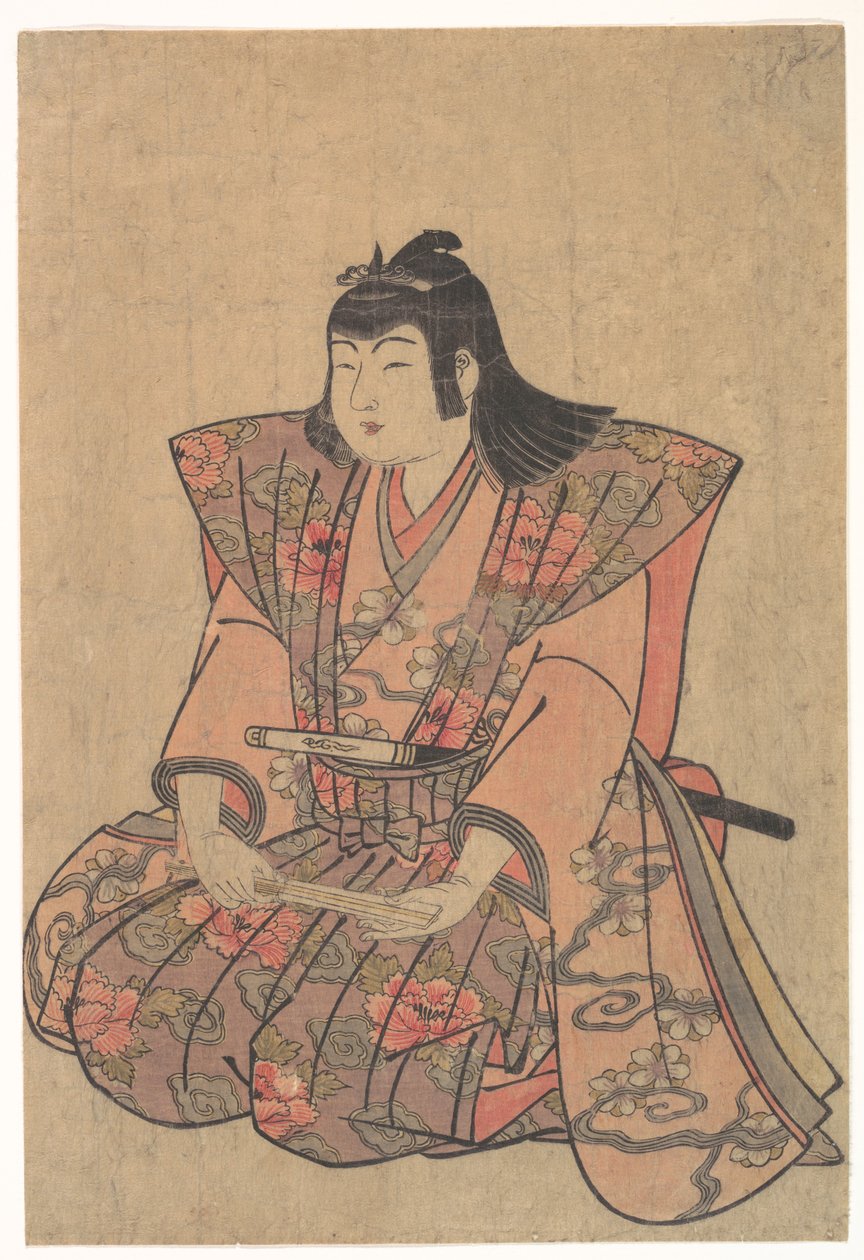 En syngende gutt av Kitao Shigemasa