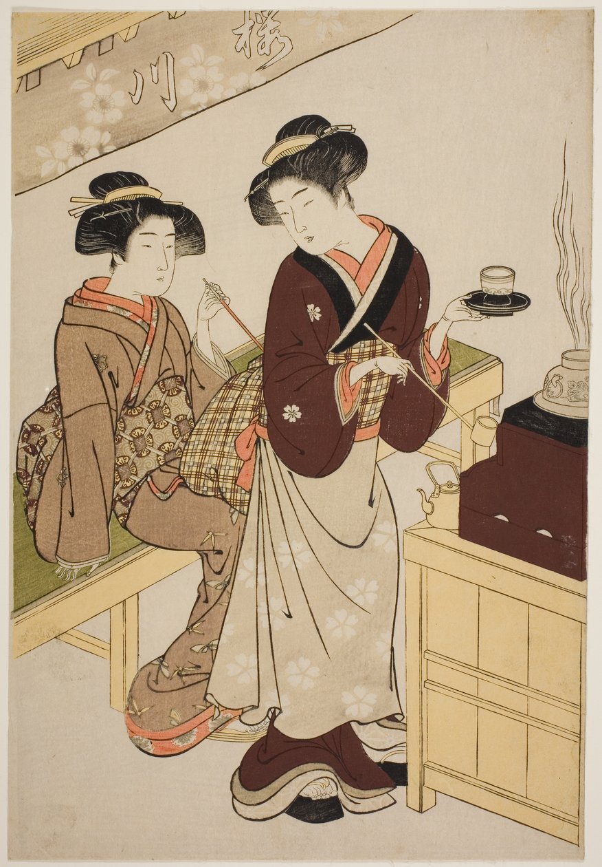 Sakuragawa tehus av Kitao Shigemasa