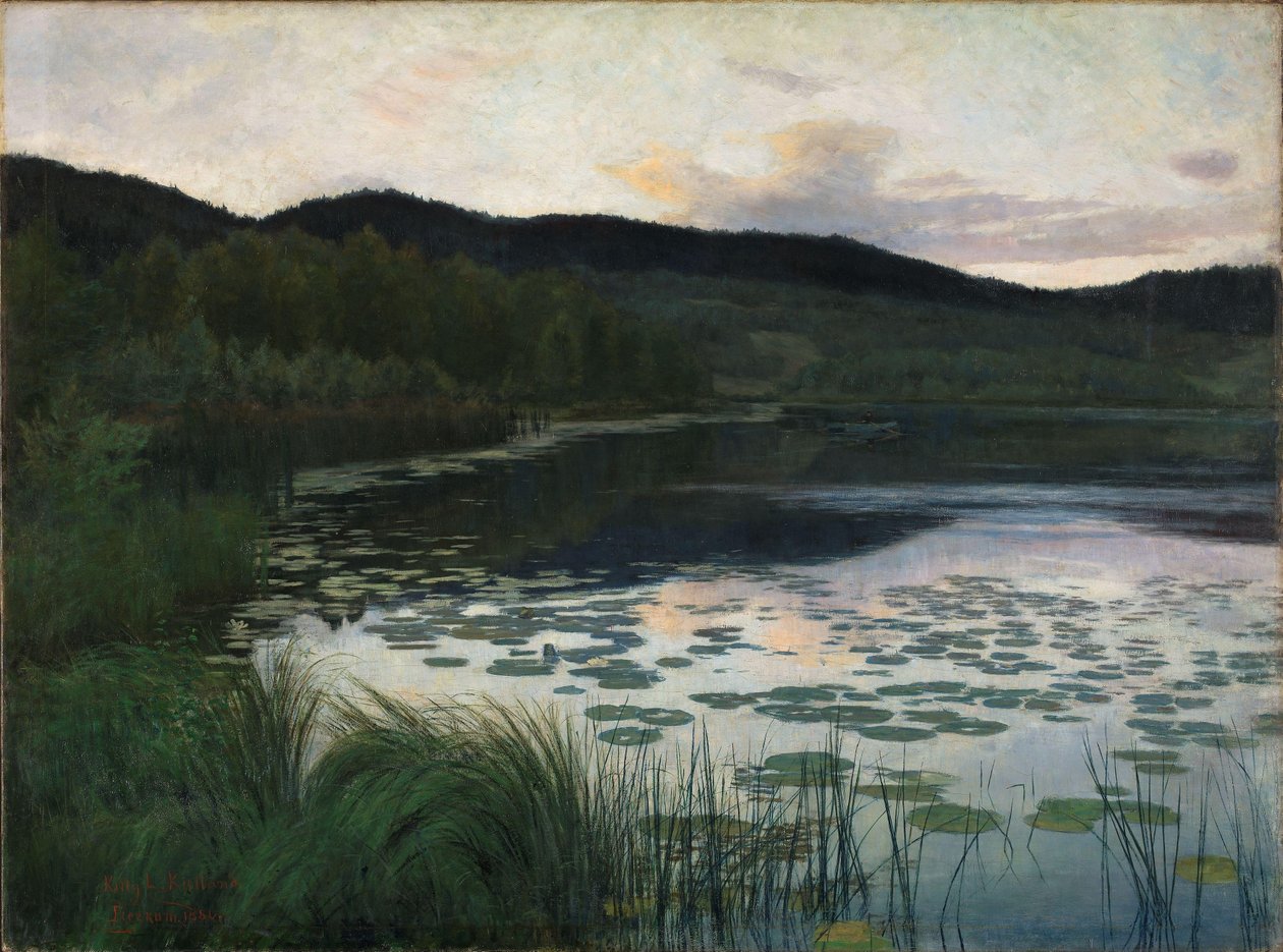 Sommernatt, 1886 av Kitty Lange Kielland